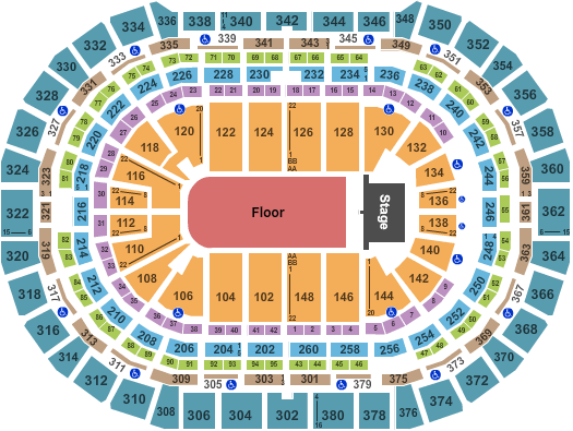 Ball Arena Ball Arena Seating Chart